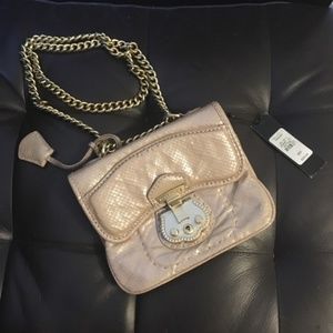TALBOTS NWT Rose Gold Leather Shoulder Bag